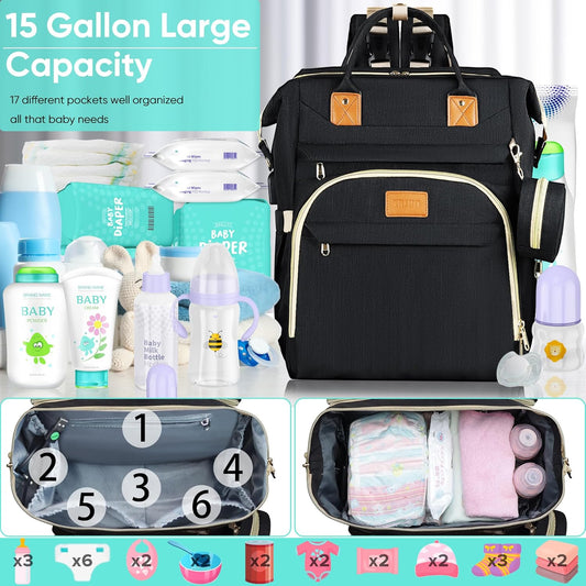 Orbsybaby Diaper Bag Backpack with USB Port