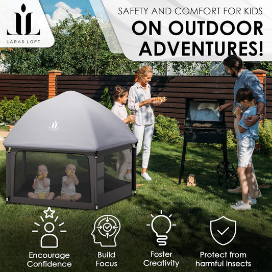 Orbsybaby Luxury Playpen with Canopy