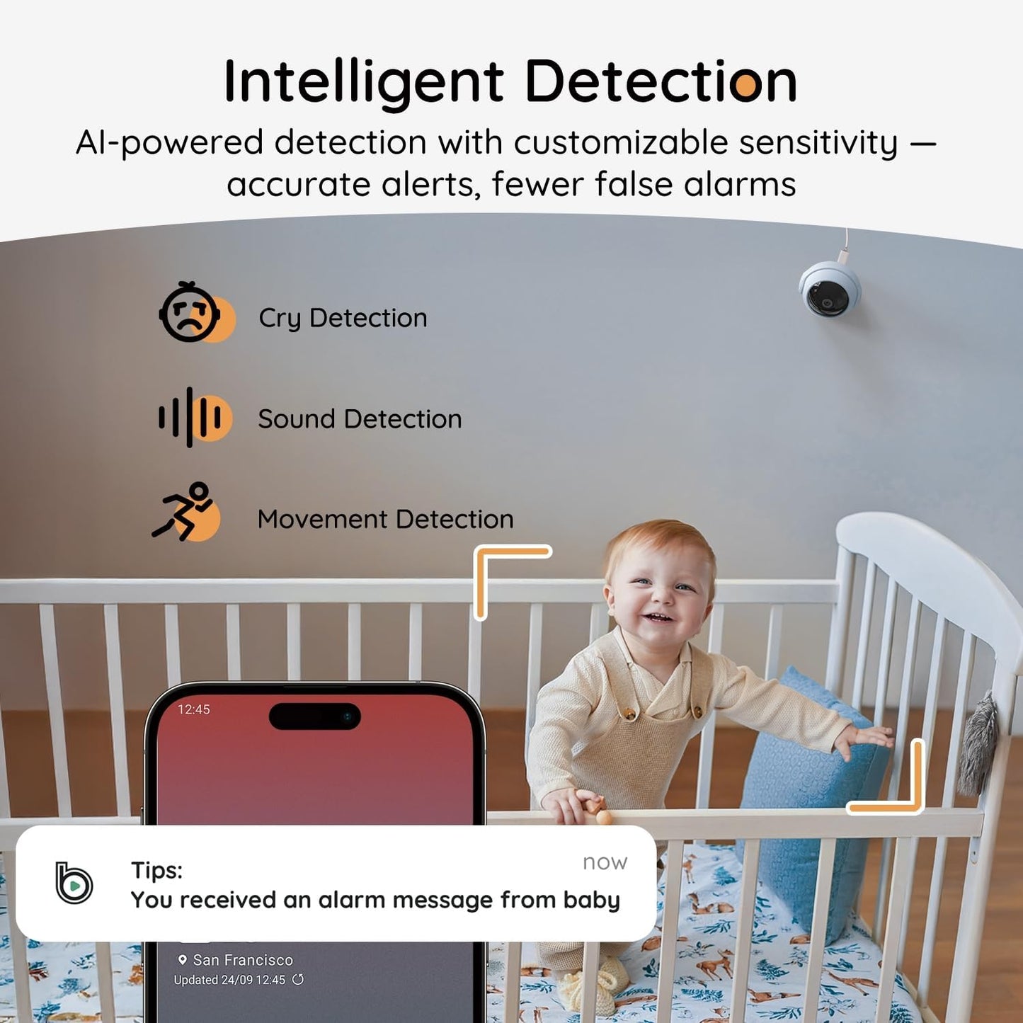 Orbsybaby Smart Baby Monitor with HD Camera