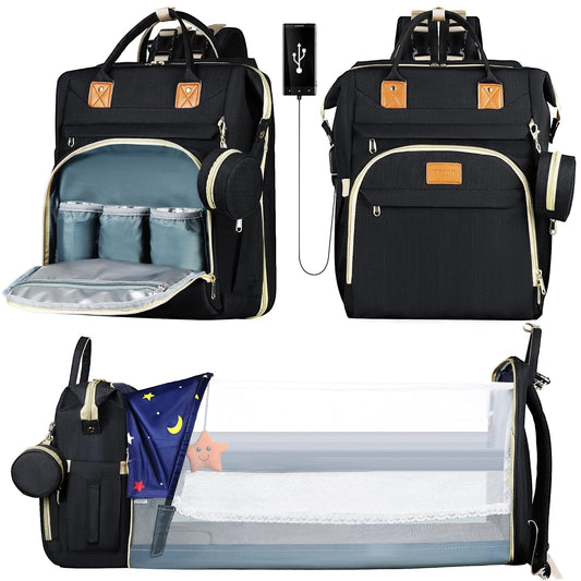 Orbsybaby Diaper Bag Backpack with USB Port